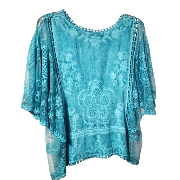 Embroidered Party/Cocktail Tops for Women, Size 3X - Picture 3 of 10